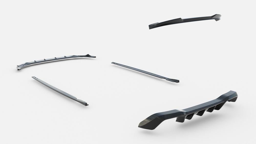 Zestaw Splitterów Volkswagen Golf R Hatchback Mk8