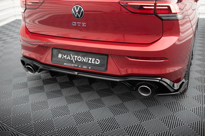 Dokładka Tylna + Atrapa Wydechu Volkswagen Golf GTE / R-Line Mk8 / Mk8 Facelift