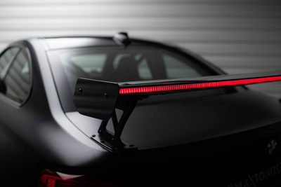 Karbonowy Spoiler Z Zewnętrznymi Wspornikami + LED BMW M2 F87 / 2 / 2 M-Pack F22