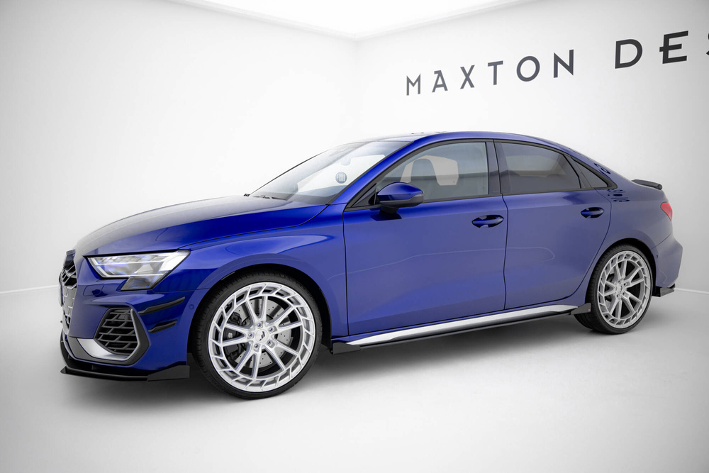 Dokładki progów Street Pro V.2 + Flaps Audi A3 S-Line Sedan / S3 Sedan 8Y / 8Y Facelift