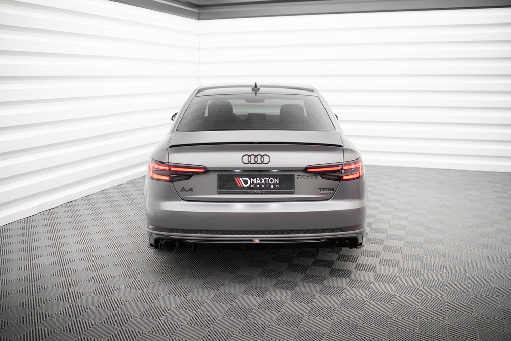 Dokładka Tylna V.1 Audi A4 S-line B9 (Wersja z pojedynczą końcówką wydechu z jednej strony)