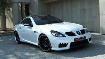 DOKŁADKI PROGÓW MERCEDES SLK R171 (SLK R172 AMG LOOK) ABS PLASTIC