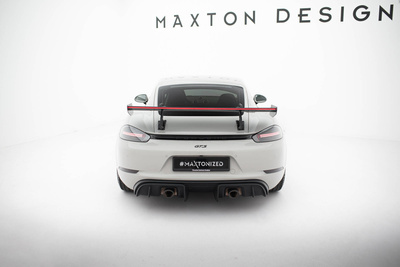 Karbonowy Spoiler Z Górnymi Mocowaniami V.2 + LED Porsche 718 Cayman 982c