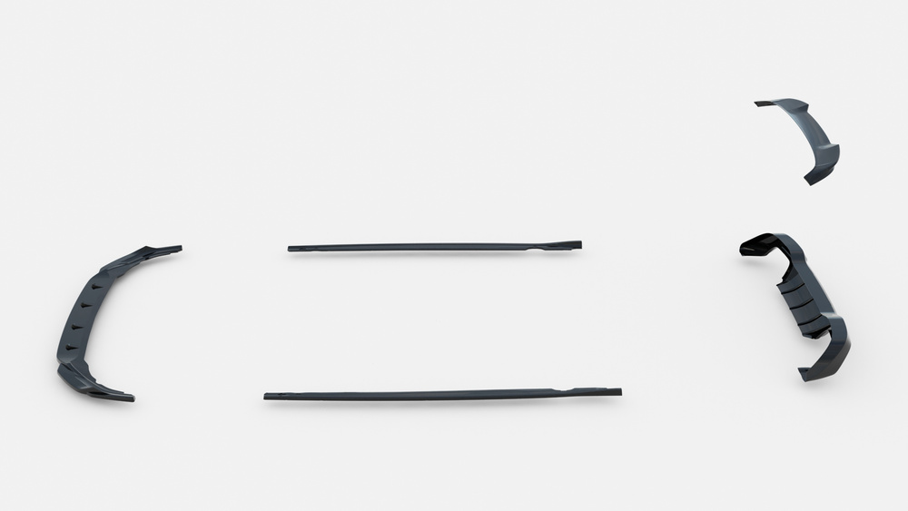 Zestaw Splitterów Volkswagen Golf R Hatchback Mk8