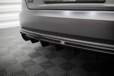 Dokładka Tylna V.1 Audi A4 S-line B9 (Wersja z pojedynczymi końcówkami wydechu po obydwu stronach)