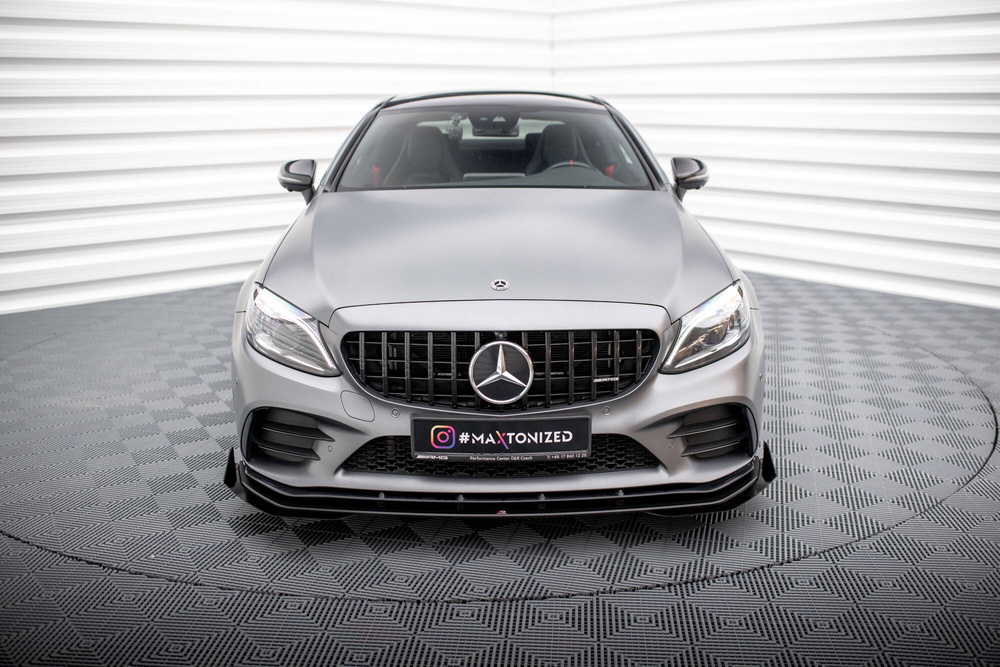 Splitter Przedni Street Pro + Flaps Mercedes-AMG C43 Coupe / Cabrio C205  Facelift / A205 Facelift