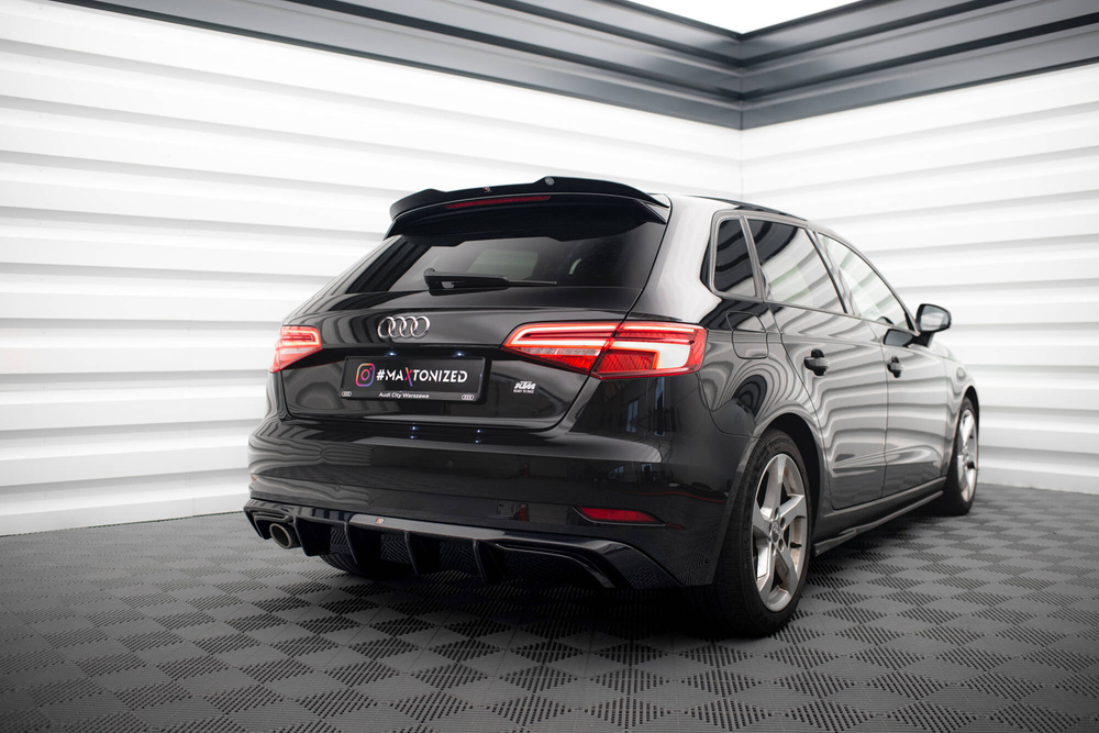 Dokładka Tylna Audi A3 Sportback 8V Facelift (Wersja z pojedynczym wydechem z jednej strony)