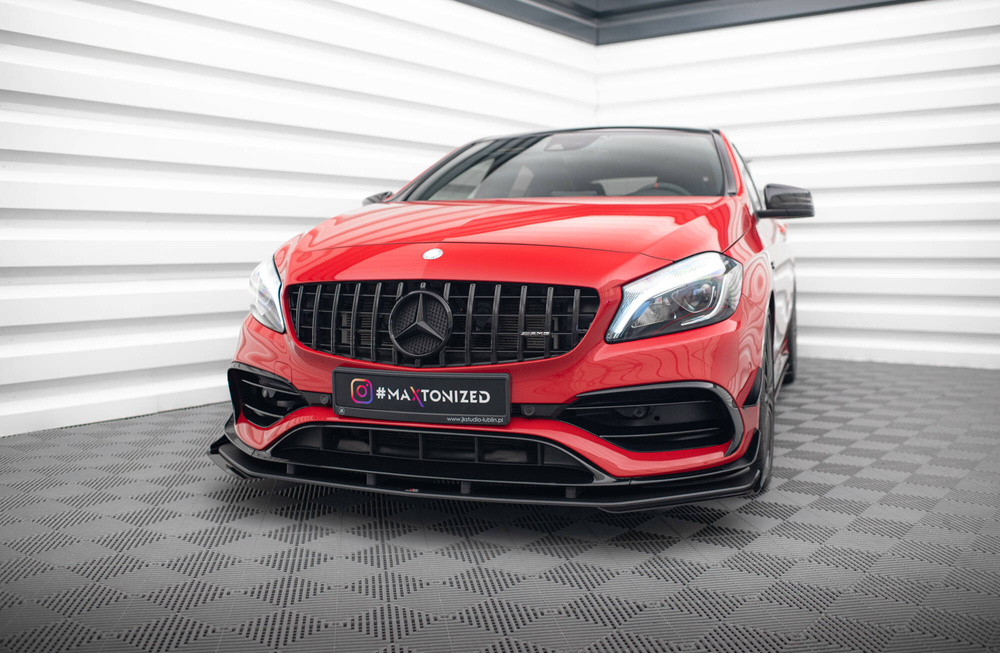 Splitter Przedni Street Pro + Flaps Mercedes-Benz A 45 AMG Aero W176 Facelift