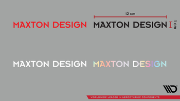 Maxton Sticker White 03 – Naklejka Napis bez sygnetu 12x1 cm biała
