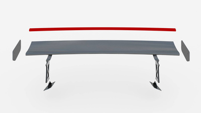 Karbonowy Spoiler Z Zewnętrznymi Wspornikami + Światło LED BMW M2 G87 / M240i / 2 M-Pack / 2 Standard G42