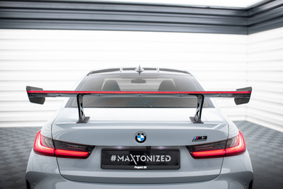 Karbonowy Spoiler Z Wewnętrznymi Wspornikami + LED BMW BMW M3 G80 / M340i G20 / 3 M-Pack G20 / 3 Standard G20