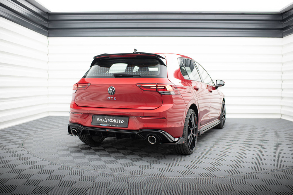 Dokładka Tylna + Atrapa Wydechu Volkswagen Golf GTE / R-Line Mk8 / Mk8 Facelift