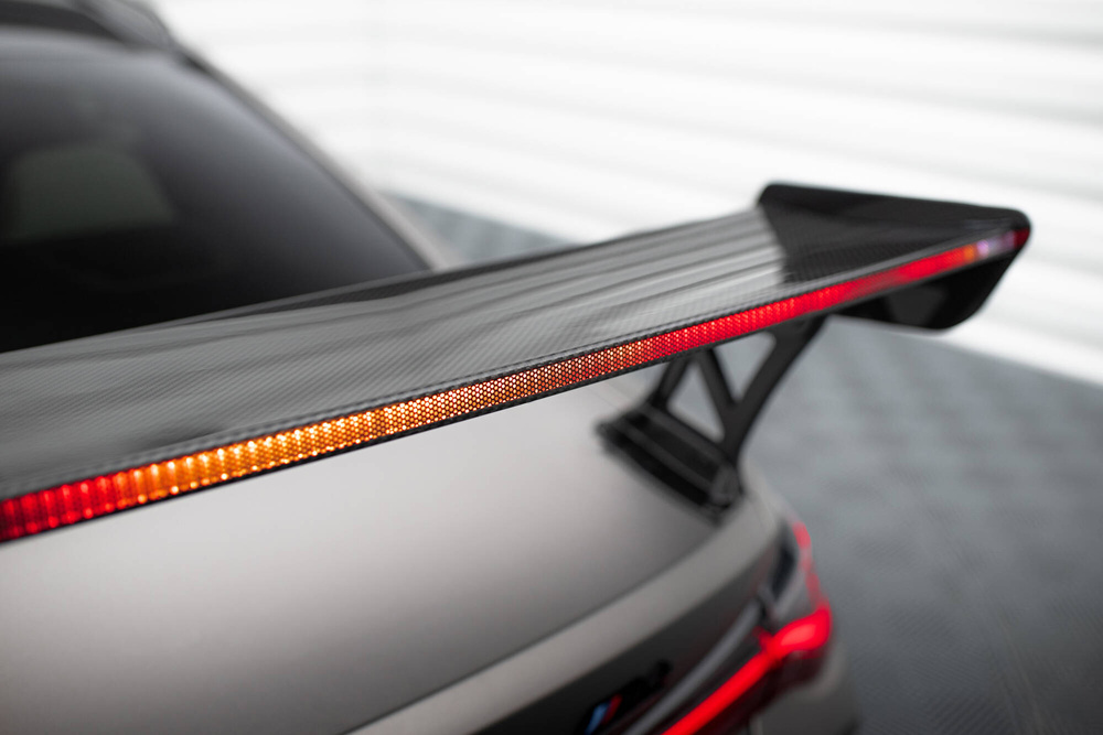 Karbonowy Spoiler Z Zewnętrznymi Wspornikami + LED BMW M4 G82 / G82 Facelift / M440i / 4 M-Pack G22 / G22 Facelift