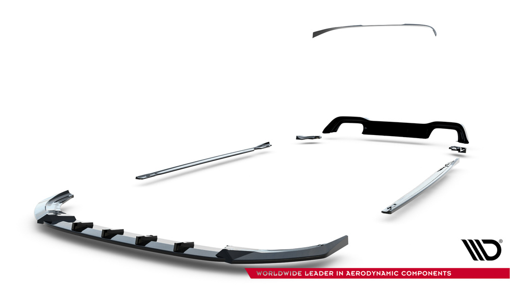 Zestaw Splitterów V.5 Volkswagen Golf R Hatchback Mk8 Facelift