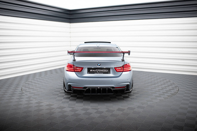 Karbonowy Spoiler Z Zewnętrznymi Wspornikami + LED BMW 4 F32 / 4 F32 M-Pack Coupe