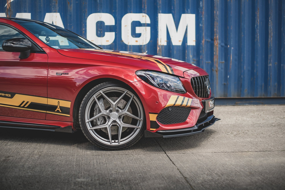 Splitter Przedni Street Pro + Flaps Mercedes-AMG C43 / AMG-Line Coupe C205