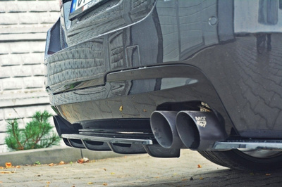 Splitter Tylny BMW 5 M-Pack Sedan/Touring F10/F11  (2 podwójne końcówki wydechu)
