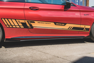 Dokładki progów Street Pro+ Flapsy Mercedes AMG C43 Coupe C205