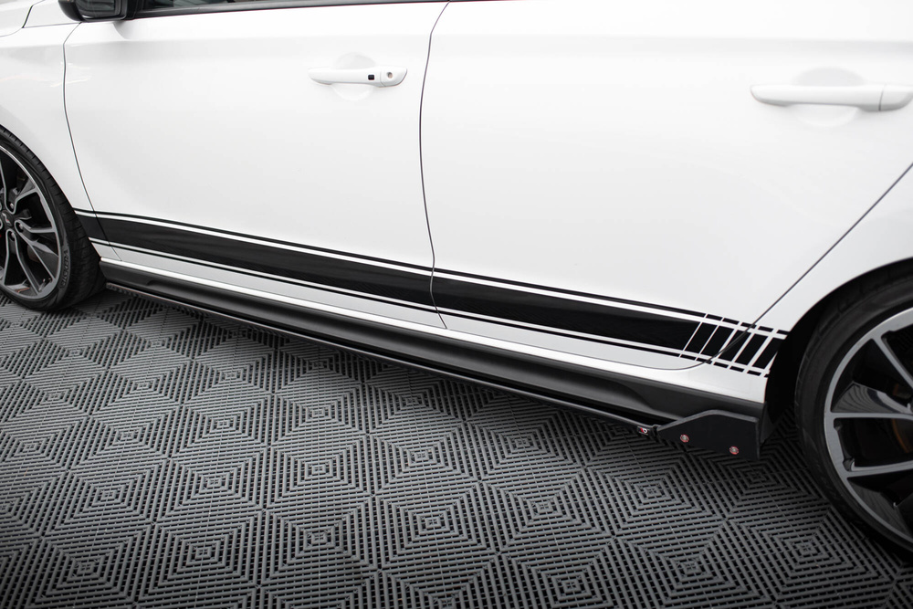 Dokładki Progów V.5 + Flaps Hyundai I30 N / N-Line Hatchback / Fastback Mk3 / Mk3 Facelift