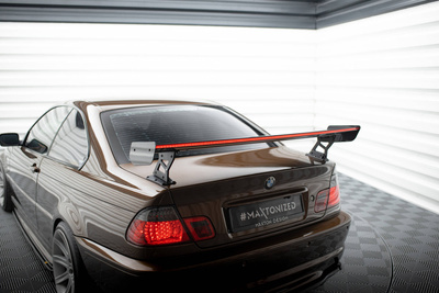 Karbonowy Spoiler Z Zewnętrznymi Wspornikami + LED BMW 3 Coupe E46
