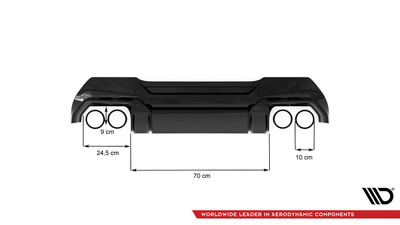 Dokładka Tylna V.2 + Wydech Milltek Sport  BMW 1 F40 M135i