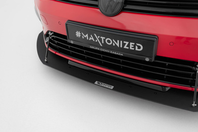 Hybrydowy Splitter Przedni Racing VW Golf 7 R / R-Line Facelift