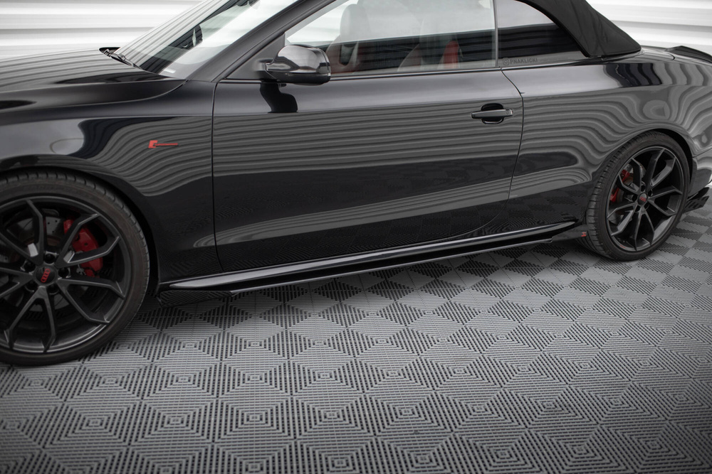 Dokładki progów Street Pro + Flaps Audi A5 / A5 S-Line / S5 Coupe / Cabrio 8T / 8T Facelift