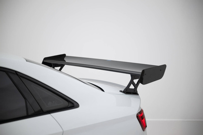 Karbonowy Spoiler Z Zewnętrznymi Wspornikami + LED Audi A3 / A3 S-Line / S3 / RS3 Sedan 8V / 8V Facelift