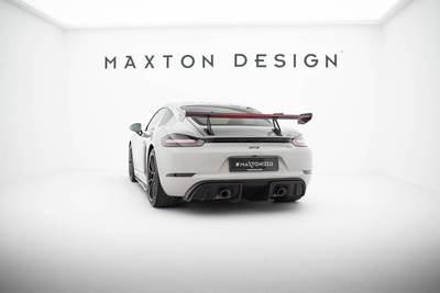 Karbonowy Spoiler Z Górnymi Mocowaniami V.1 + LED Porsche 718 Cayman 982c