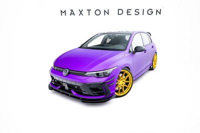 Splitter Przedni Street Pro + Flaps Volkswagen Golf R Mk8 Facelift