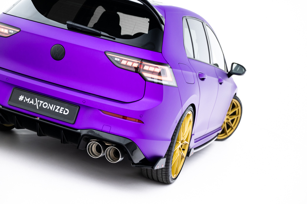 Splittery Tylne Boczne V.5 + Flaps Volkswagen Golf R Hatchback Mk8 Facelift