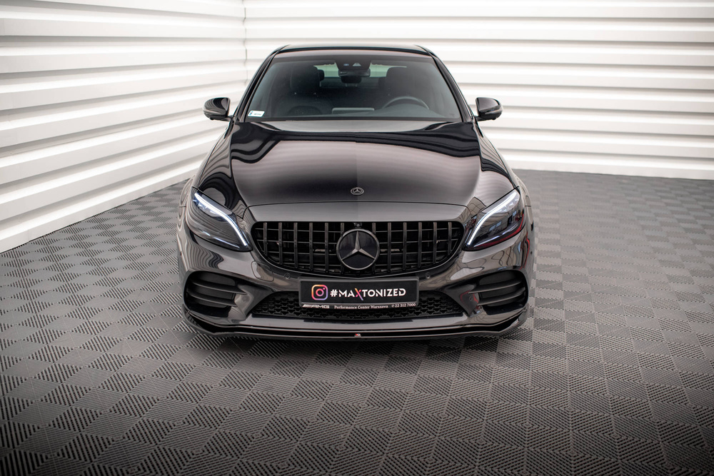 Splitter Przedni V.1 Mercedes-Benz C AMG Line Sedan / Coupe / Estate W205 / C205 / S205 Facelift