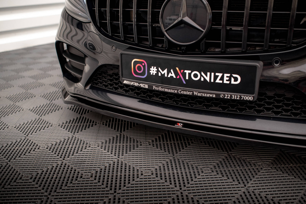 Splitter Przedni V.1 Mercedes-Benz C AMG Line Sedan / Coupe / Estate W205 / C205 / S205 Facelift