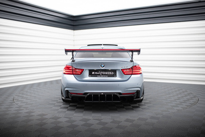Karbonowy Spoiler Z Zewnętrznymi Wspornikami + LED BMW 4 F32 / 4 F32 M-Pack Coupe