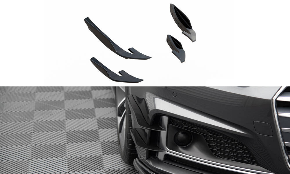 Canards(owiewki przedniego zderzaka) Audi S5 / A5 S-Line Coupe / Sportback F5