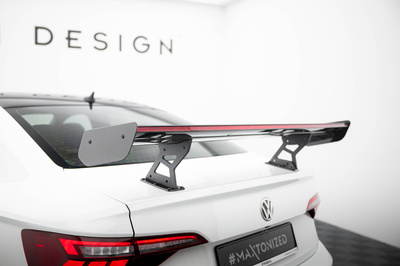 Karbonowy Spoiler Z Wewnętrznymi Wspornikami + LED Volkswagen Jetta GLI Mk7
