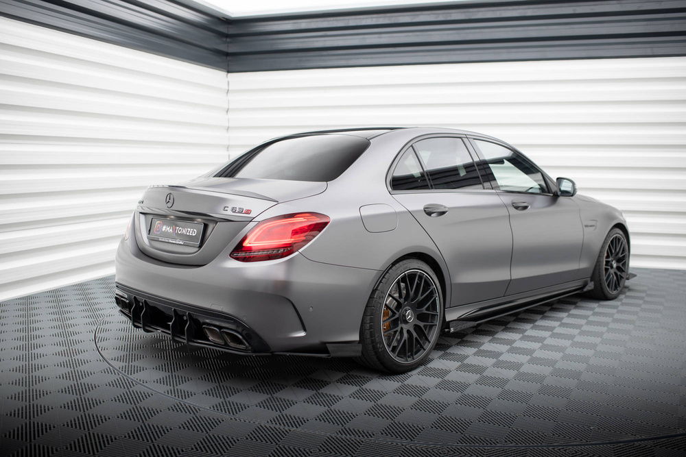 Splittery Tylne Boczne Street Pro + Flaps Mercedes-AMG C63 Sedan / Estate W205 Facelift