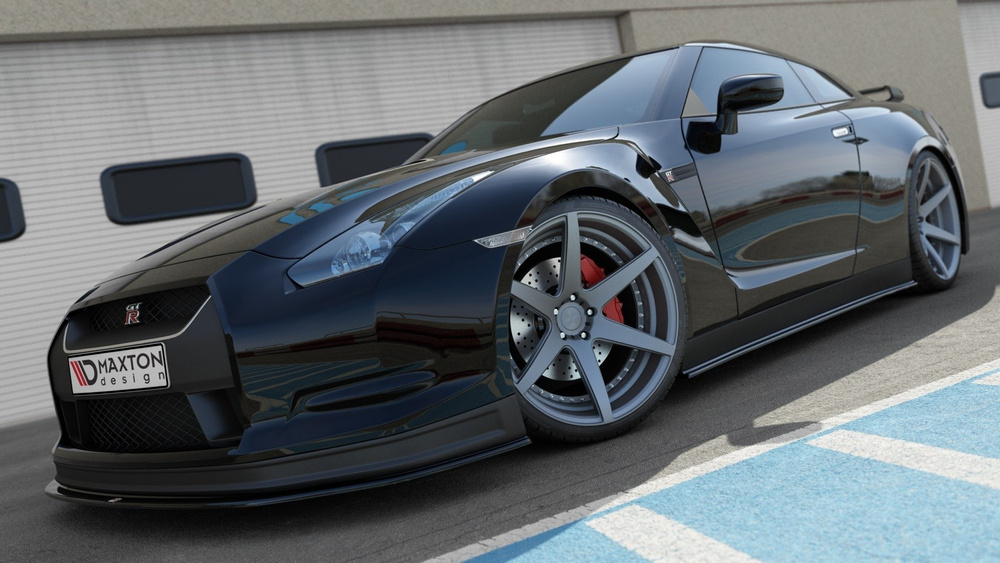 DOKŁADKI PROGÓW NISSAN GT-R PRZEDLIFT COUPE (R35-SERIES)