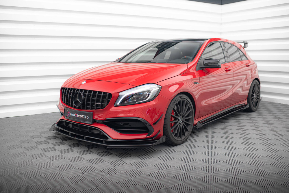 Splitter Przedni Street Pro + Flaps Mercedes-Benz A 45 AMG Aero W176 Facelift