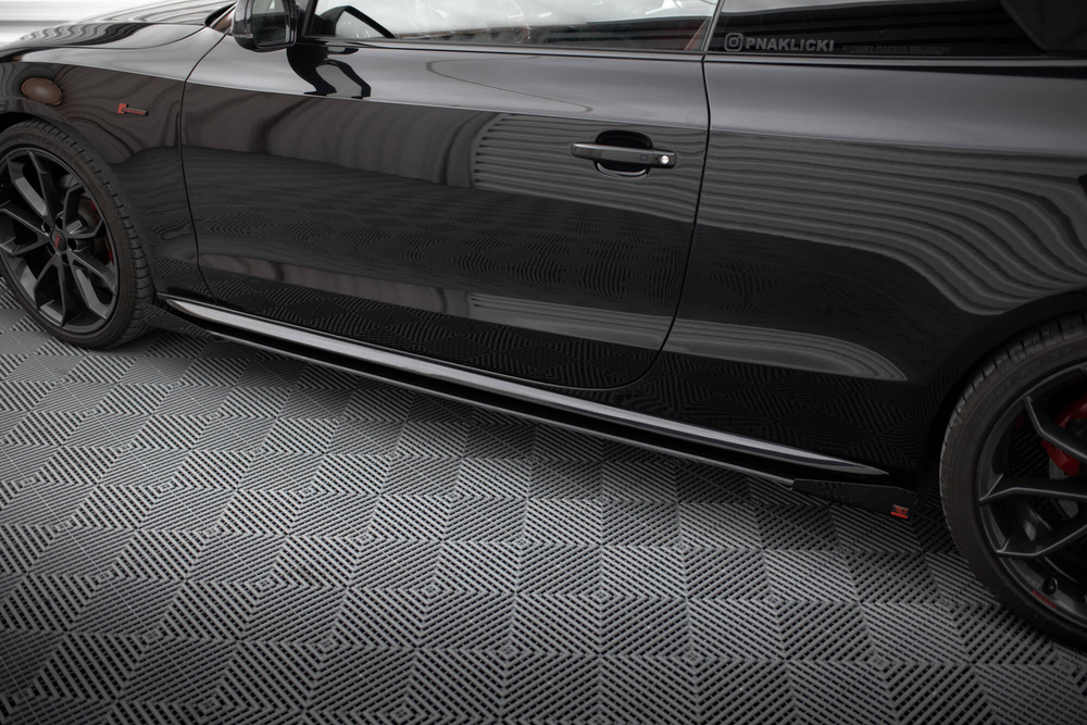 Dokładki progów Street Pro + Flaps Audi A5 / A5 S-Line / S5 Coupe / Cabrio 8T / 8T Facelift