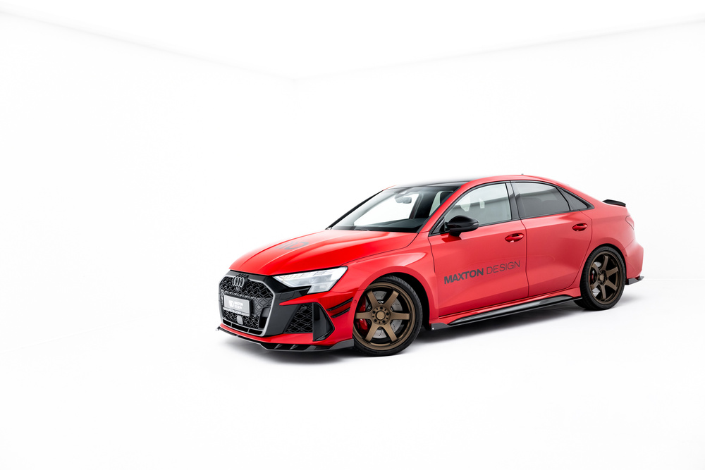 Set Karbonowych Splitterów Bocznych Prepreg Audi RS3 Sedan 8Y Facelift