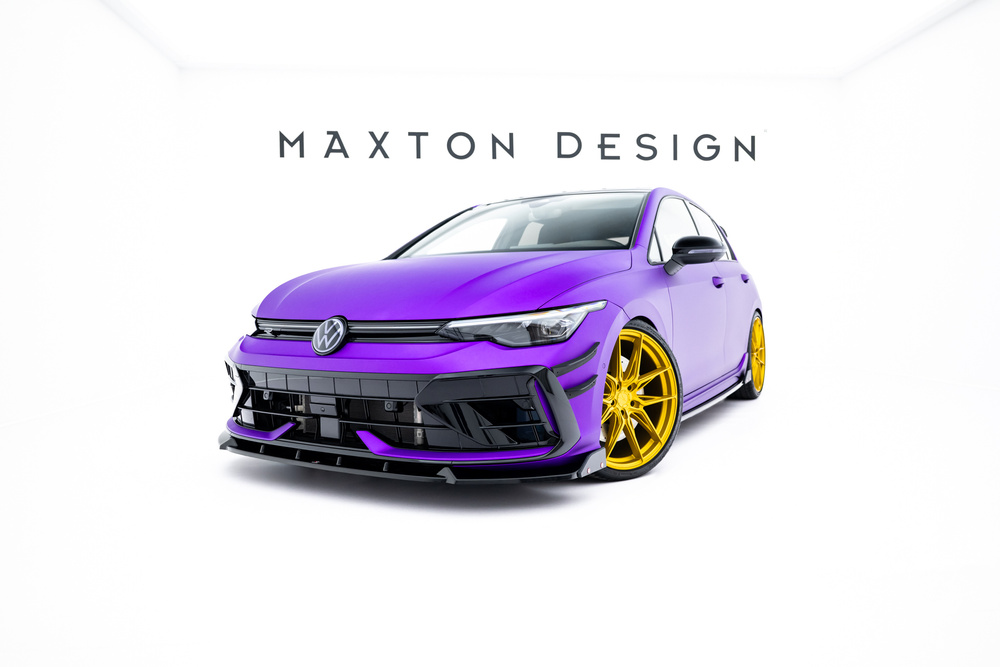 Splitter Przedni V.3 + Flaps Volkswagen Golf R Mk8 Facelift