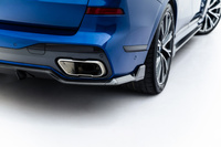 Karbonowe Splittery Tylne Boczne Prepreg BMW X7 M-Pack G07 / G07 Facelift (wersja z hakiem)
