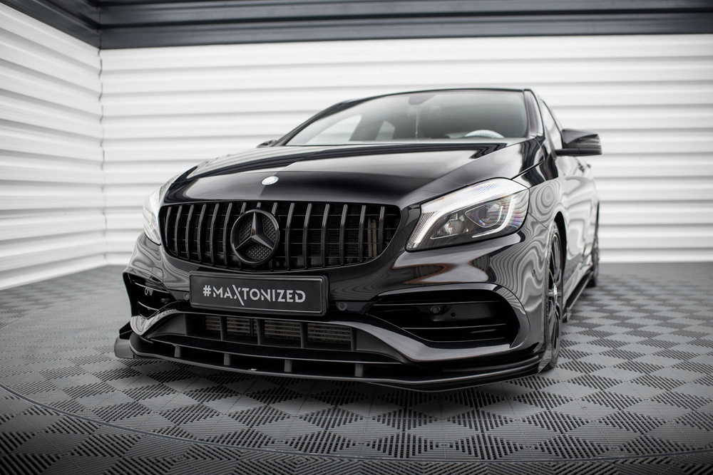Splitter Przedni Street Pro + Flaps Mercedes-Benz A AMG-Line W176 Facelift