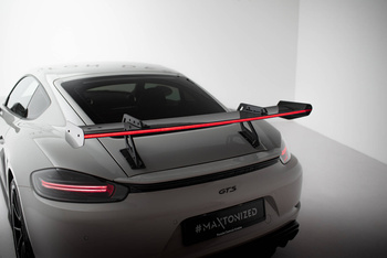 Karbonowy Spoiler Z Górnymi Mocowaniami V.1 + LED Porsche 718 Cayman 982c