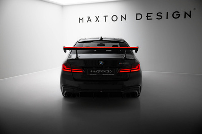 Karbonowy Spoiler Z Wewnętrznymi Wspornikami + LED BMW 5 / M5 Sedan G30 / F90