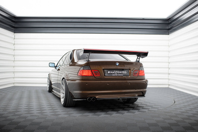 Karbonowy Spoiler Z Zewnętrznymi Wspornikami + LED BMW 3 Coupe E46