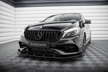 Splitter Przedni Street Pro + Flaps Mercedes-Benz A AMG-Line W176 Facelift