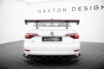 Karbonowy Spoiler Z Wewnętrznymi Wspornikami + LED Volkswagen Jetta GLI Mk7