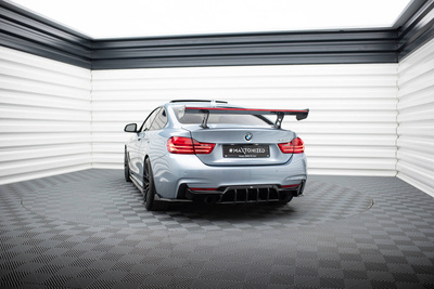 Karbonowy Spoiler Z Wewnętrznymi Wspornikami + LED BMW 4 F32 / 4 F32 M-Pack Coupe